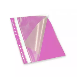 Schnellbinder A4 ROC PP Euroscharnier Vorderseite klar Rückseite rosa
