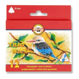 Koh-I-Noor Trio Wax 8272 dreieckig 10mm 12 Farben Koh-I-Noor Trio Wax 8272 dreieckig 10mm 12 Farben