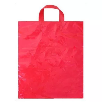 PE-Beutel mit Griff 38x45cm 40my rot
