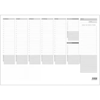 Tischplaner A3 Wochenplan 30 Blatt BALOUŠEK