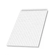Block A4 quadratische Spitze Spirale 50 Blatt