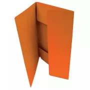 Karte 253 A4 vorgeschrieben 3 Revers orange
