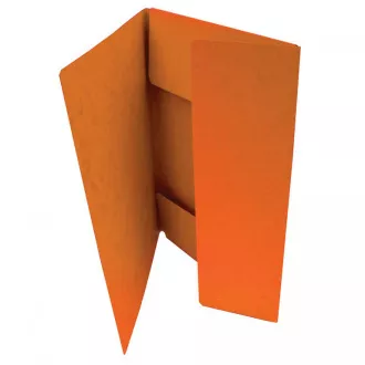 Karte 253 A4 vorgeschrieben 3 Revers orange
