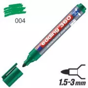 Edding 360 Marker auf weißer Tafel grün runde Spitze 1,5-3mm