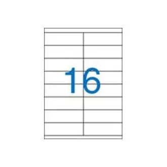 Etiketten 105x35mm 2 Reihen 16 Etiketten pro Blatt 100 Blatt Victoria