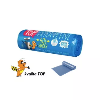 HDPE-Abfallsäcke 40L blau 30Stück Rolle extra stark HDPE-Abfallsäcke 40L blau 30Stück Rolle extra stark
