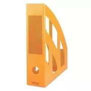 Kastenmagazin abgeschrägter Kunststoff transp. orange