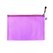 Umschlag A4 Netzumschlag mit Reißverschluss rosa