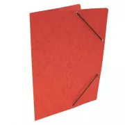 Mappe 250 A4 ohne Klappen mit Gummi rot