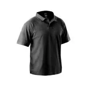 Poloshirt mit kurzen Ärmeln MICHAEL, schwarz, Größe 2,5 mm. L