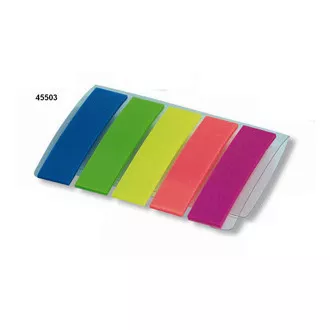 Selbstklebende Lesezeichen 12x48,5mm 5 Neonfarben 5x20 Blatt
