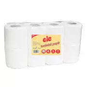Toilettenpapier Ele 3vrs. weiß 100% Zellulose 8pcs / Verkauf durch Packung