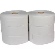 Toilettenpapier Jumbo 280mm Gigant L 2vrs. 65% gebleicht Rolle 260m 6Stk /Verkauf pro Packung