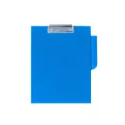Schreibblock A4 einteilig mit Clip Kunststoff blau