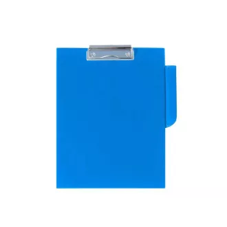 Schreibblock A4 einteilig mit Clip Kunststoff blau Schreibblock A4 einteilig mit Clip Kunststoff blau