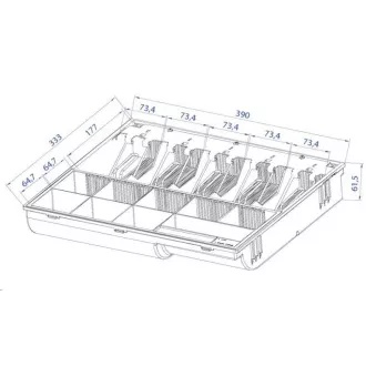 Virtuos Ersatzgeldbinder für Kassenschublade C425