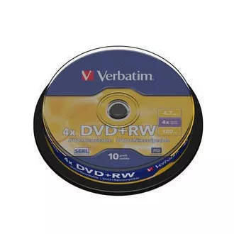 VERBATIM DVD + RW (10er-Pack) Spindel4x / DLP / 4.7GB