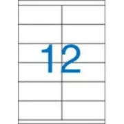 Etiketten 105x48mm 2 Reihen 12 Etiketten pro Blatt 100 Blatt Victoria
