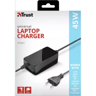 TRUST Universal-Netzteil für 45W Primo Laptop-Ladegerät