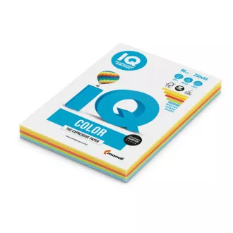 Xerografisches Papier IQ A4 / 80g Mischung 5x50 Blatt intensiver Farbe Xerografisches Papier IQ A4 / 80g Mischung 5x50 Blatt intensiver Farbe