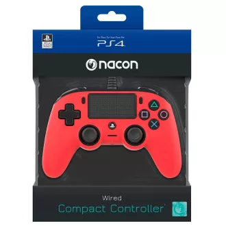 Nacon Wired Compact Controller - Treiber für PlayStation 4 - rot Nacon Wired Compact Controller - Treiber für PlayStation 4 - rot