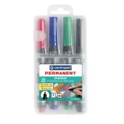 Marker Centropen 8510/4 permanent 4 Farben zylindrische Spitze 2,5 mm