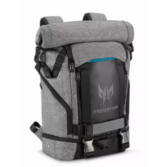 ACER PREDATOR GAMING ROLLTOP RUCKSACK 15, 6" GRAU SCHWARZ mit blauem Akzent (Einzelhandelspackung)