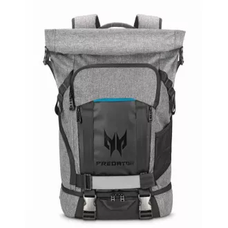 ACER PREDATOR GAMING ROLLTOP RUCKSACK 15, 6" GRAU SCHWARZ mit blauem Akzent (Einzelhandelspackung)