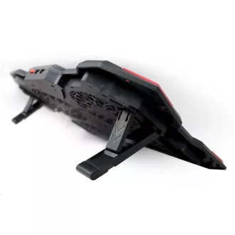 C-TECH Kühlpad unter NTB Zefyros (GCP-01R), Casual Gaming, 17, 3", rote Hintergrundbeleuchtung, Geschwindigkeitsregler