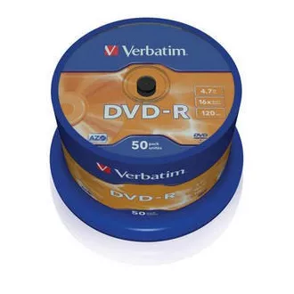 VERBATIM DVD-R (50-Pack) Spindel / Einzelhandel / 16x / 4,7 GB