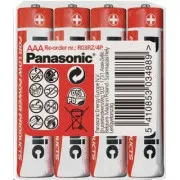 PANASONIC Zink-Kohle-Batterien Rot Zink R03RZ / 4P AAA 1,5V (Schrumpfen 4 Stück)