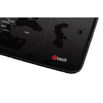 C-TECH Gaming-Mauspad MP-01W (World), 900x270x4mm, vernähte Kanten