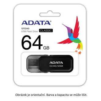 ADATA Flash Drive 32GB USB 2.0 Dash Drive UV240, Schwarz
