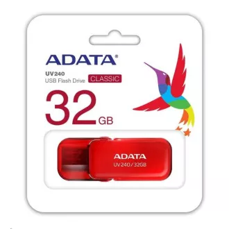 ADATA Flash Disk 32GB UV240, USB 2.0 Dash Drive, rot