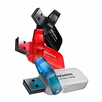 ADATA Flash Disk 64GB UV240, USB 2.0 Dash Drive, schwarz
