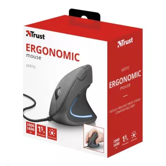 TRUST Verto ergonomische Maus USB, schwarz