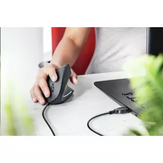 TRUST Verto ergonomische Maus USB, schwarz