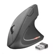 TRUST Verto kabellose ergonomische USB-Maus, schwarz