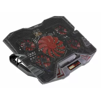 EVOLVEO Ania 5R, Laptop-Kühlständer, rote Hintergrundbeleuchtung