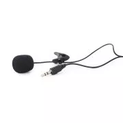 GEMBIRD Mikrofon mit Clip, MIC-C-01, schwarz