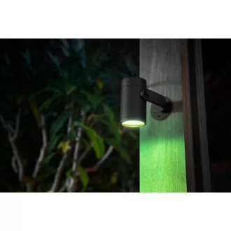 PHILIPS Lily Outdoor Strahler, Hue White und Color Ambiance, 230V, 1x8W integrierte LED, Chrom matt, Auszug (1741530P7) PHILIPS Lily Outdoor Strahler, Hue White und Color Ambiance, 230V, 1x8W integrierte LED, Chrom matt, Auszug (1741530P7)