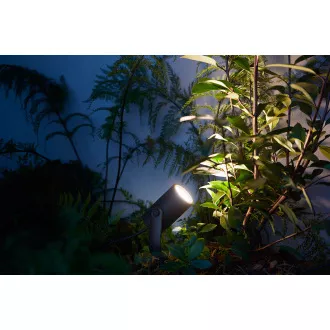 PHILIPS Lily Outdoor Strahler, Hue White und Color Ambiance, 230V, 1x8W integrierte LED, Chrom matt, Auszug (1741530P7) PHILIPS Lily Outdoor Strahler, Hue White und Color Ambiance, 230V, 1x8W integrierte LED, Chrom matt, Auszug (1741530P7)