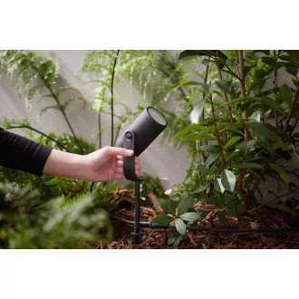 PHILIPS Lily Outdoor Strahler, Hue White und Color Ambiance, 230V, 1x8W integrierte LED, Chrom matt, Auszug (1741530P7) PHILIPS Lily Outdoor Strahler, Hue White und Color Ambiance, 230V, 1x8W integrierte LED, Chrom matt, Auszug (1741530P7)