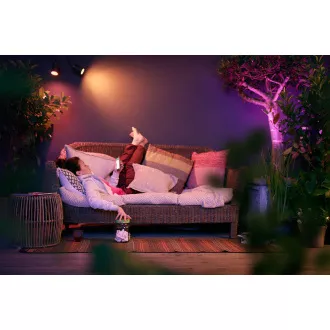 PHILIPS Lily Outdoor Strahler, Hue White und Color Ambiance, 230V, 1x8W integrierte LED, Chrom matt, Auszug (1741530P7) PHILIPS Lily Outdoor Strahler, Hue White und Color Ambiance, 230V, 1x8W integrierte LED, Chrom matt, Auszug (1741530P7)