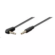 PREMIUMCORD Kabel Klinke 3,5mm - 3,5mm Stecker 90° M/M 0,5m
