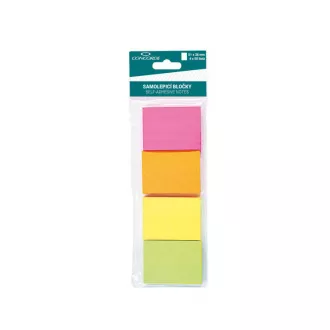 Selbstklebeblock 51x38mm 5 Neonfarben 4x50 Blatt Concorde