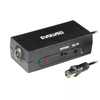 EVOLVEO Amp 1, FM/DAB /DVB-T2 Antennenverstärker, LTE, 4G, 5G Filter