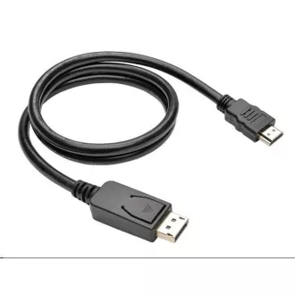 C-TECH DisplayPort/HDMI-Kabel, 1m, schwarz