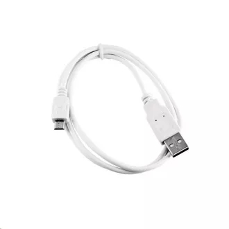 C-TECH USB 2.0 AM/Micro Kabel, 1m, weiß