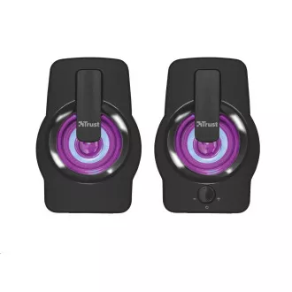 TRUST Gemi RGB 2.0 Lautsprecherset - schwarz